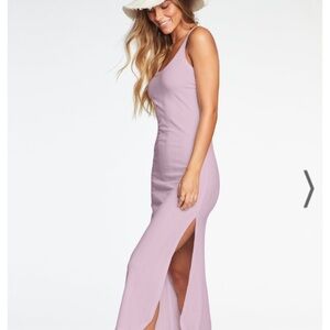 NWT Vitamin A West Dress - Soft Lilac Organic Rib Size M